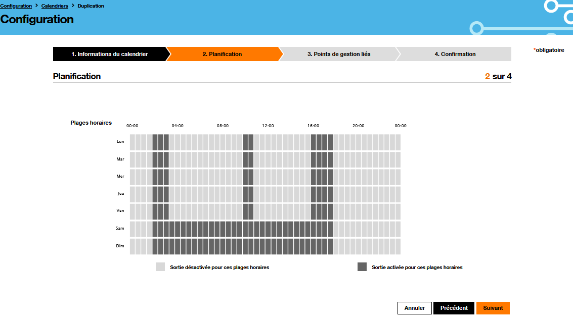 SMOP config calendar pilot step2