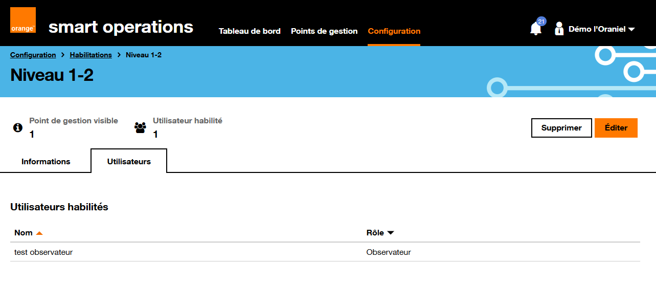 SMOP config habilitation consult users v2
